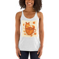 Cozy Steaming Teacup Fox - Heather White