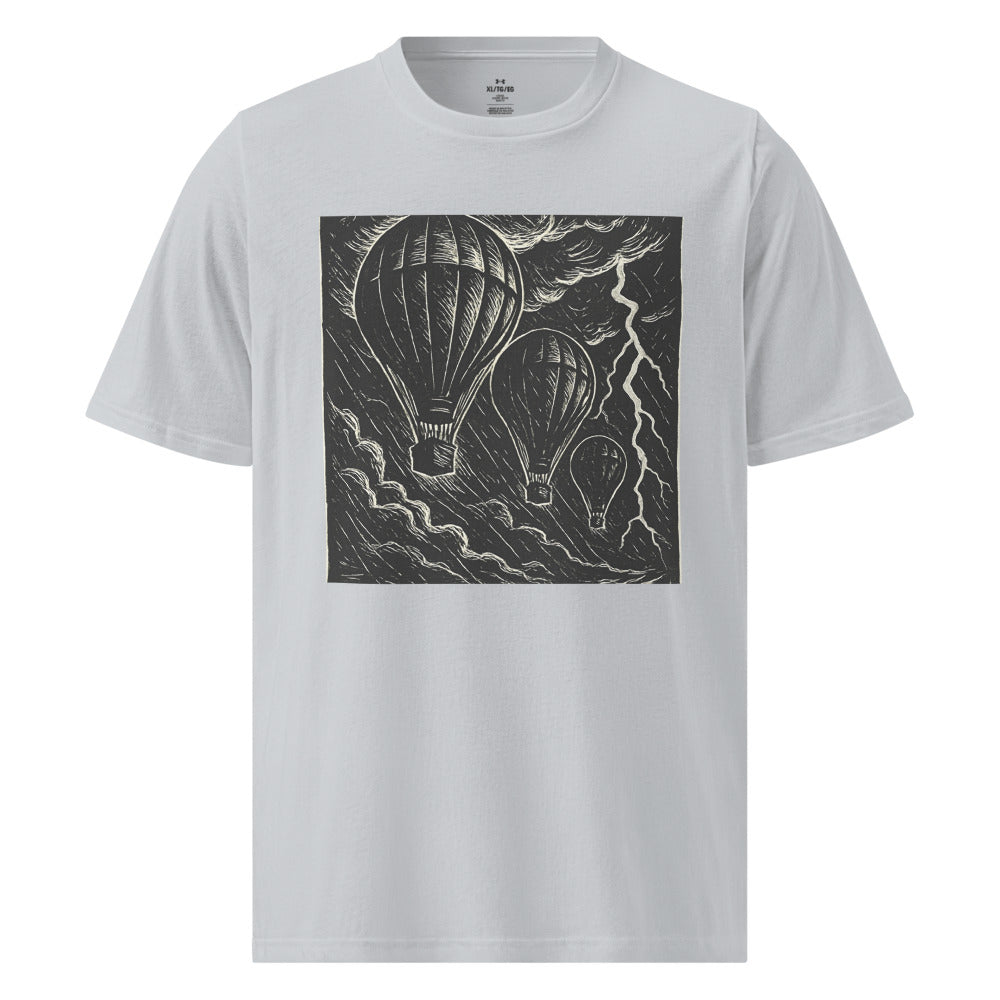 Tempest Balloons Linocut Print - Grey