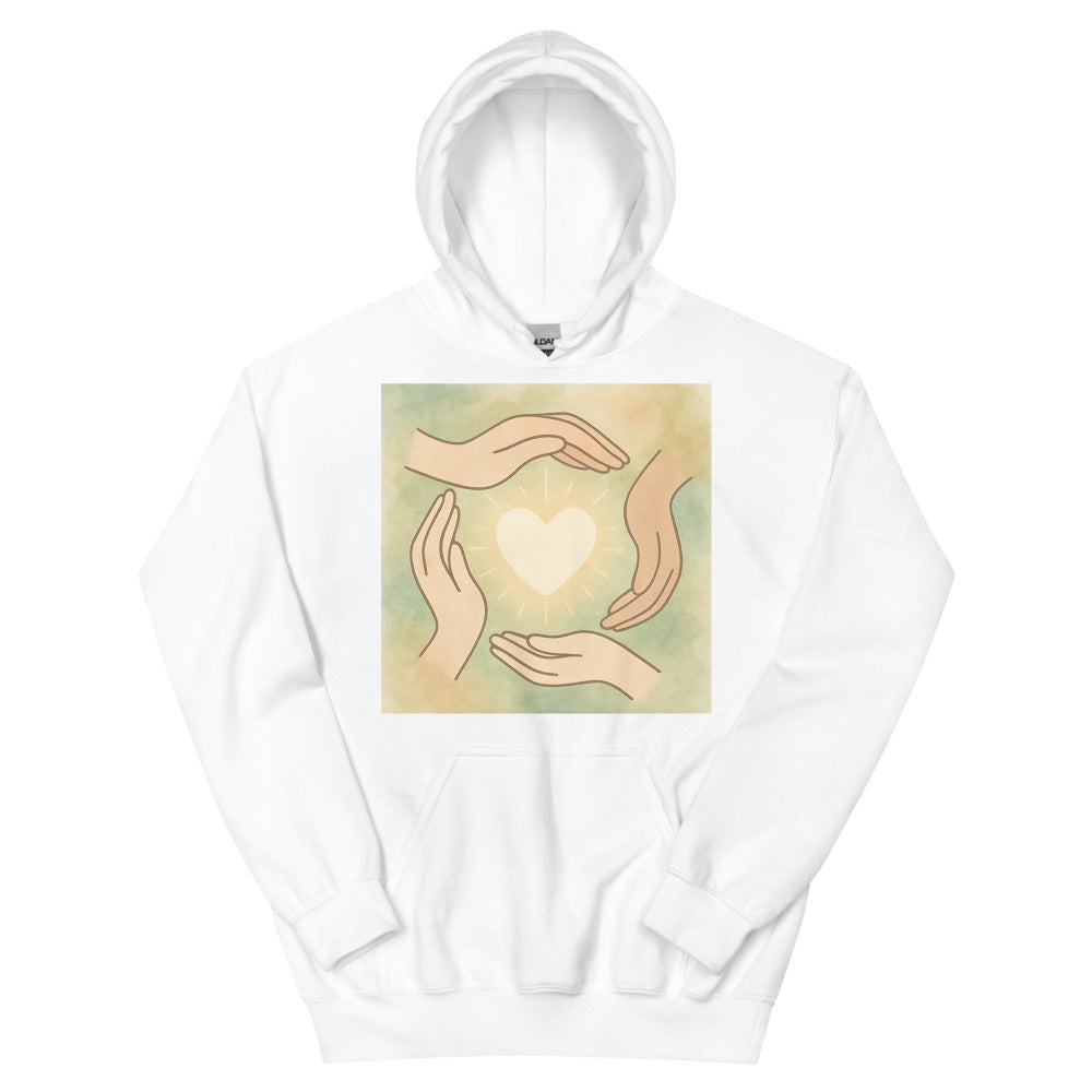 Circle of Caring Hands - White