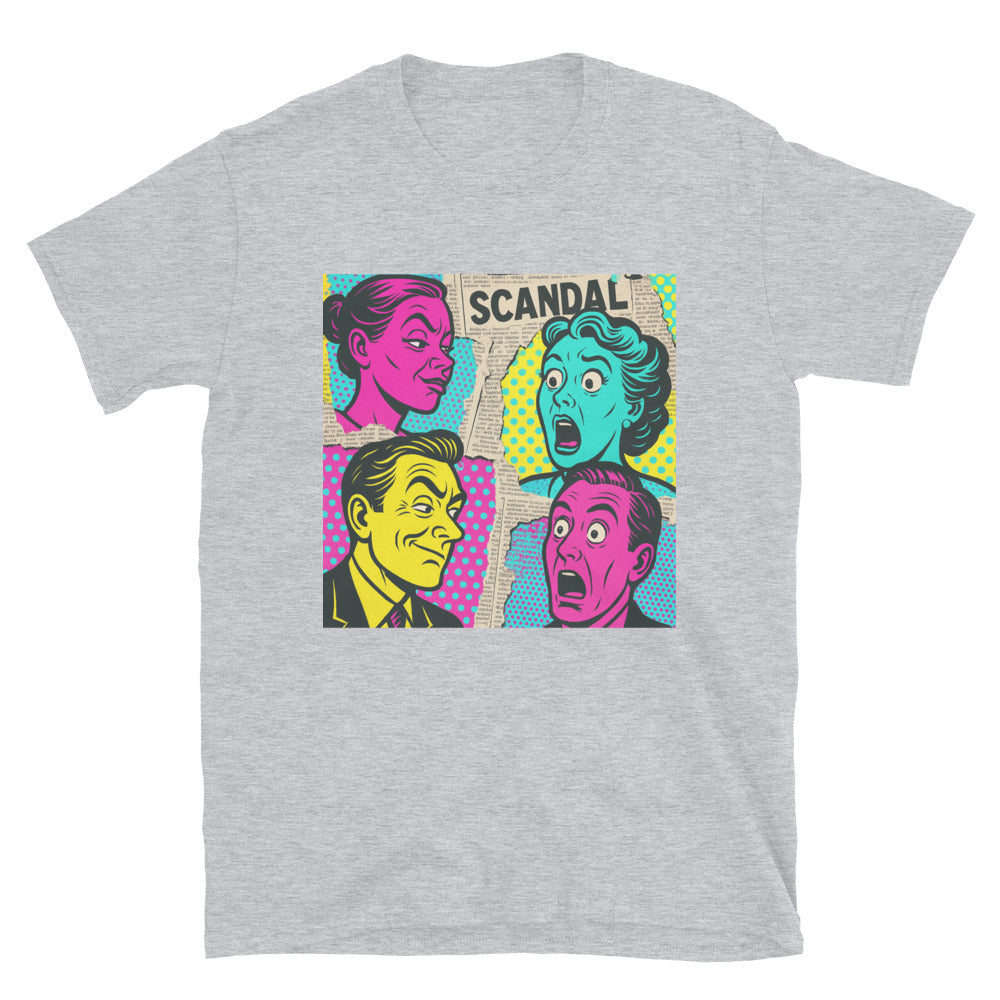 Neon Tabloid Shock Collage - Sport Grey