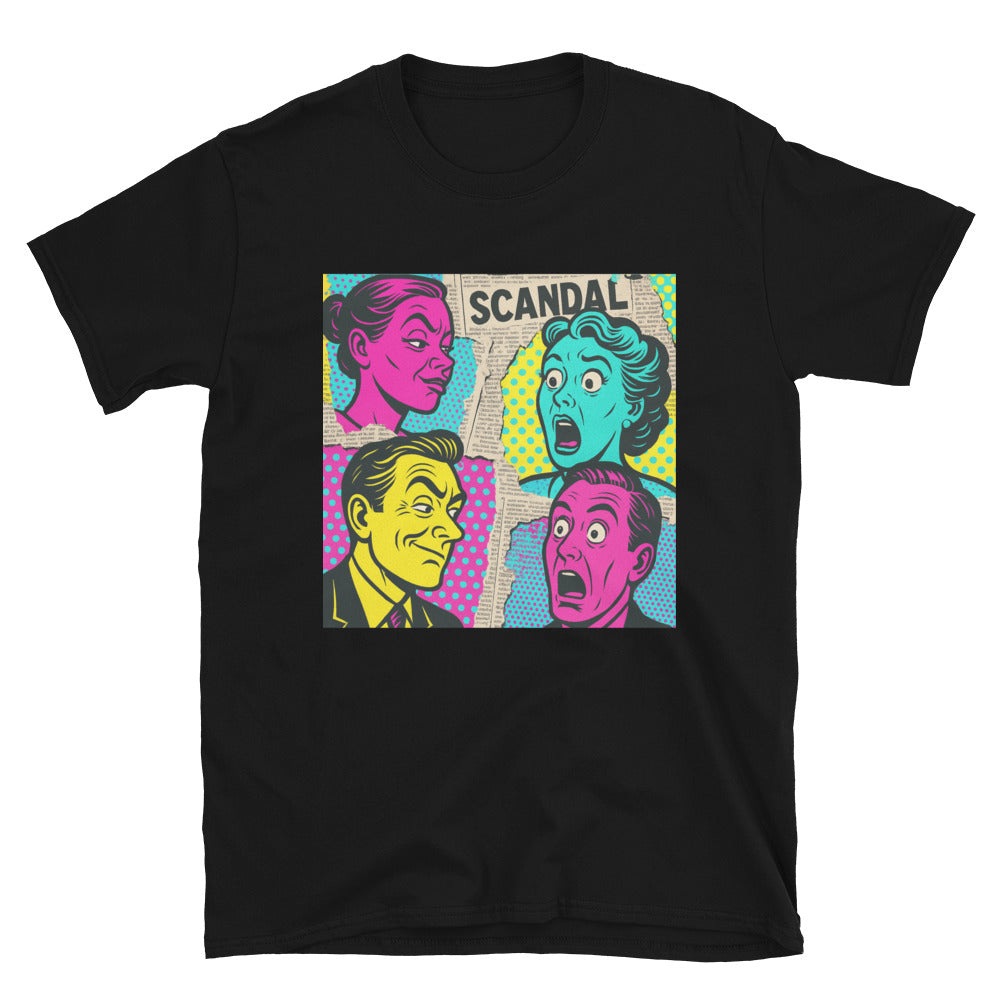 Neon Tabloid Shock Collage - Black
