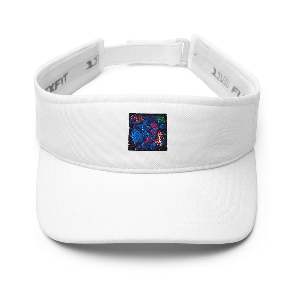 Neon Reef Circuitry Mural - White