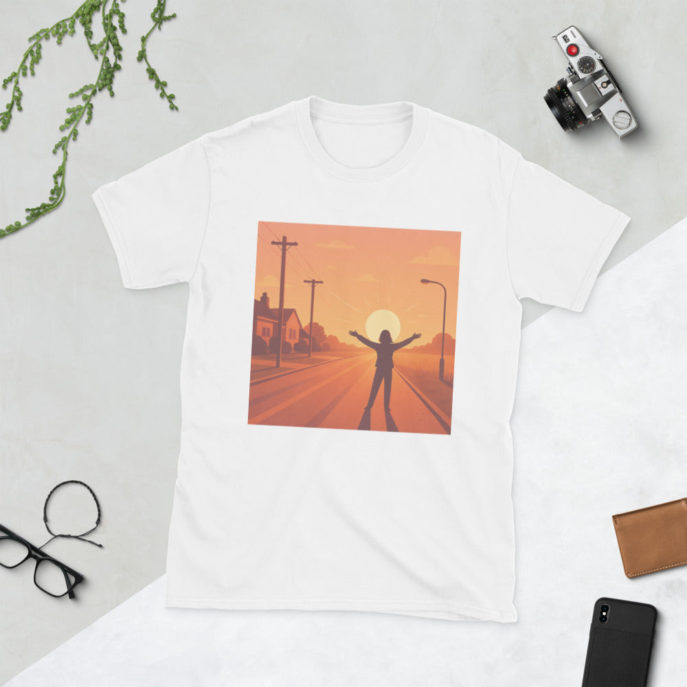 Golden Hour Embrace - White