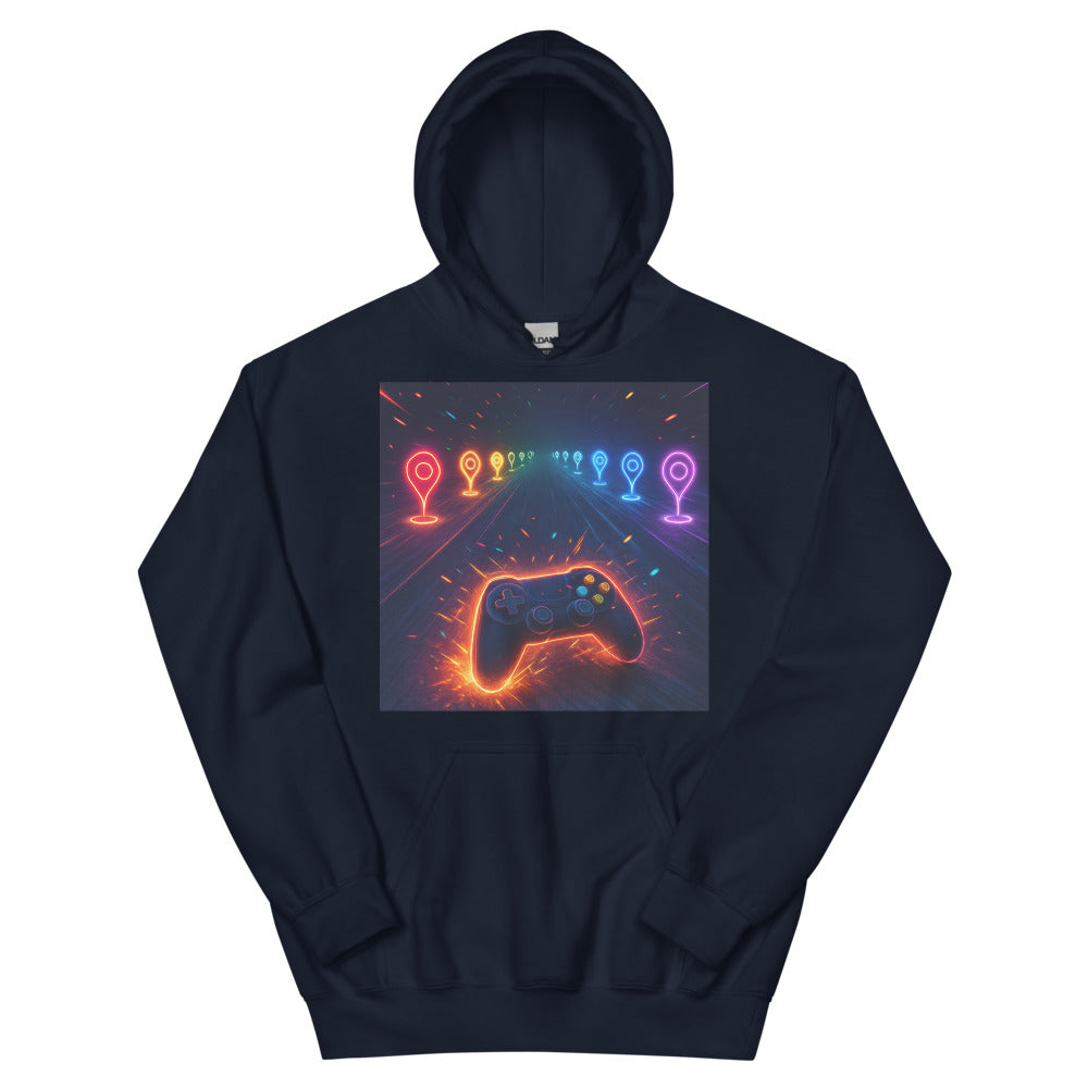 Neon Checkpoint Rush - Navy