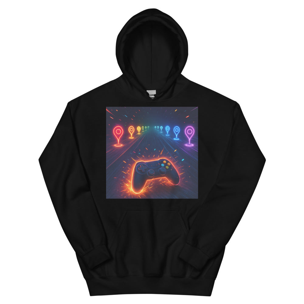 Neon Checkpoint Rush - Black