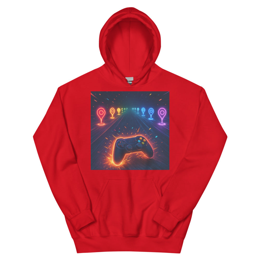 Neon Checkpoint Rush - Red