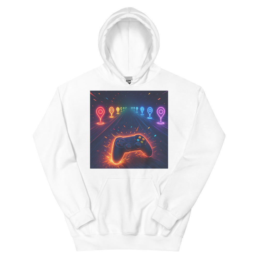 Neon Checkpoint Rush - White