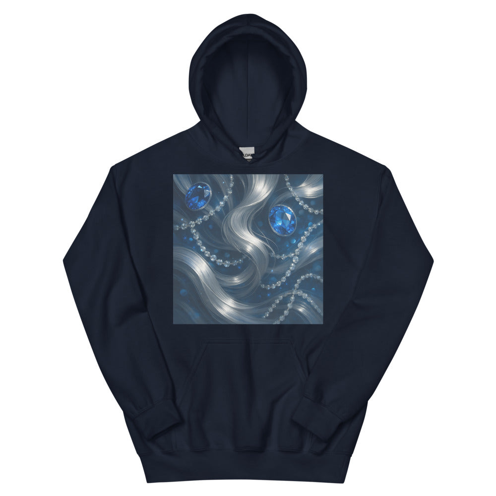 Sapphire Silk Cascade - Navy
