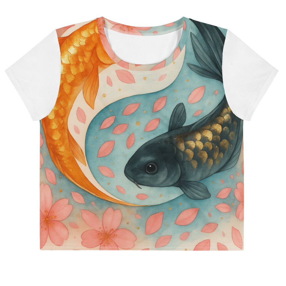 Gilded Koi Cherry Blossom Harmony - View 1