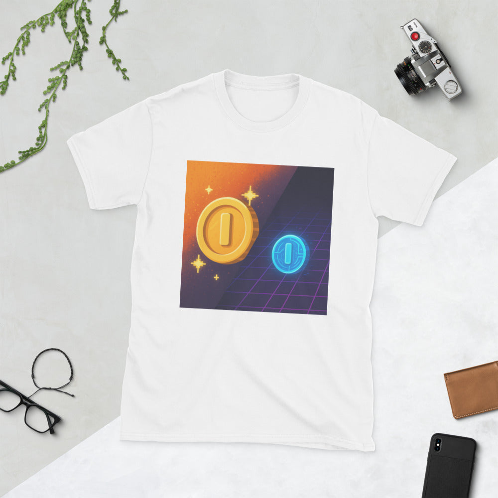 Pixel and Circuit Coin Duo - White