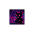 Neon Night Mischief Bear - White