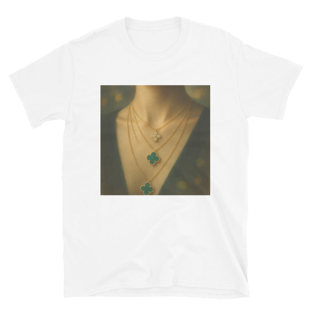 Emerald Clover Layered Necklace - View 1
