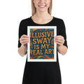 Illusive Sway Art Print - White