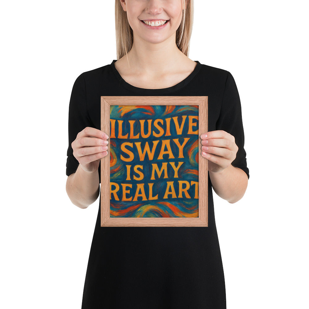 Illusive Sway Art Print - Red Oak