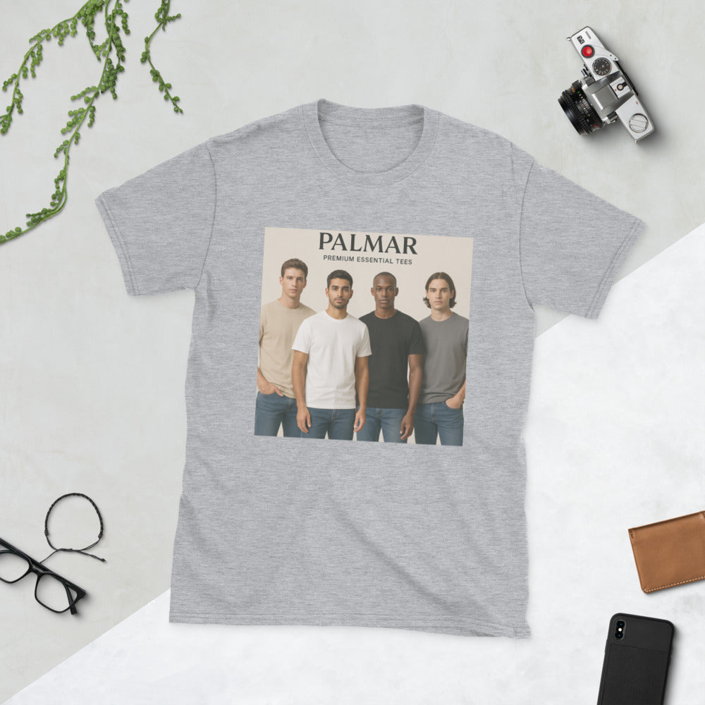 Palmar Premium Essential Crew Tees - Sport Grey