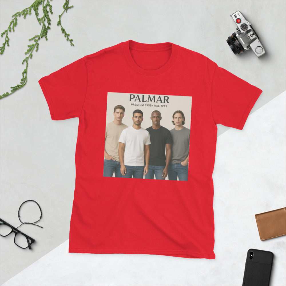 Palmar Premium Essential Crew Tees - Red