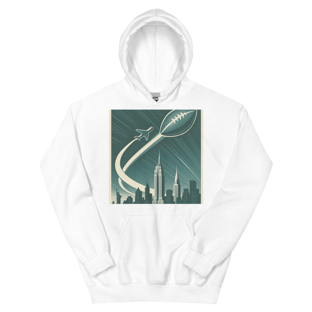 Touchdown Over the Skyline - White