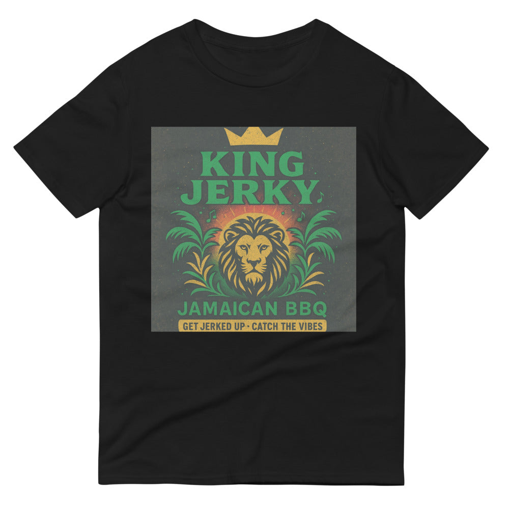 Vintage Jamaican Lion Sunrise Tee - Black