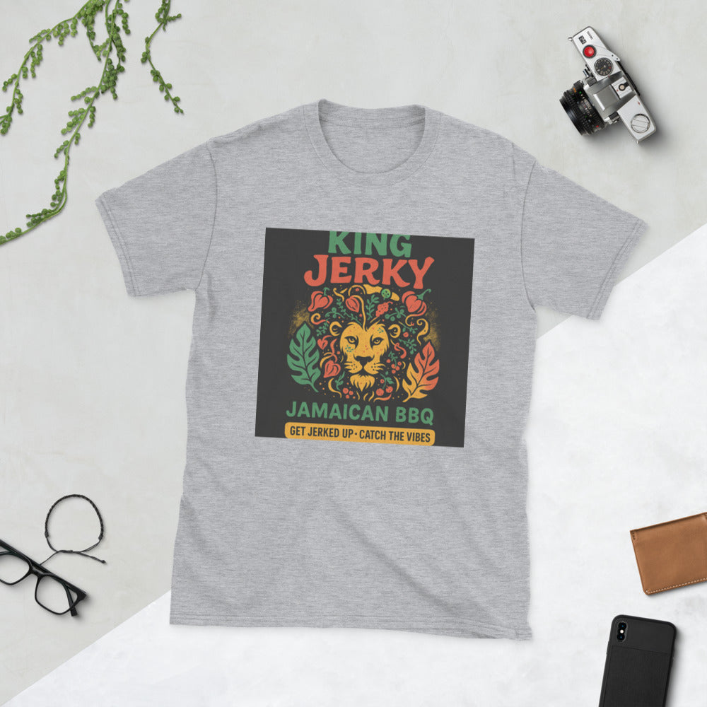 Reggae Spice Lion Sunburst Tee - Sport Grey