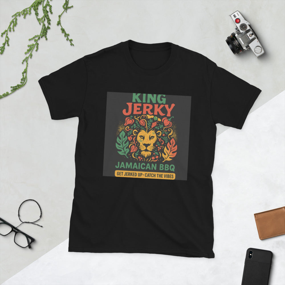Reggae Spice Lion Sunburst Tee - Black