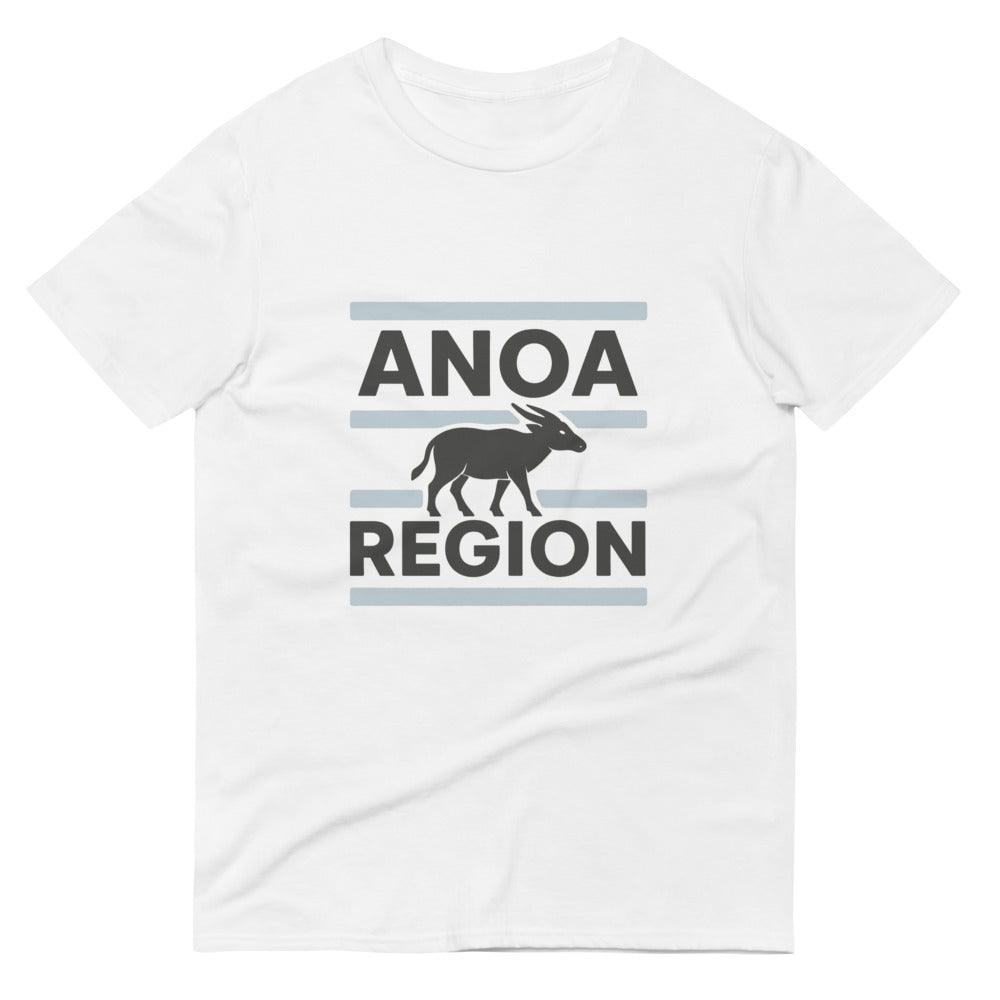 ANOA Region Blue Stripe Crewneck - White