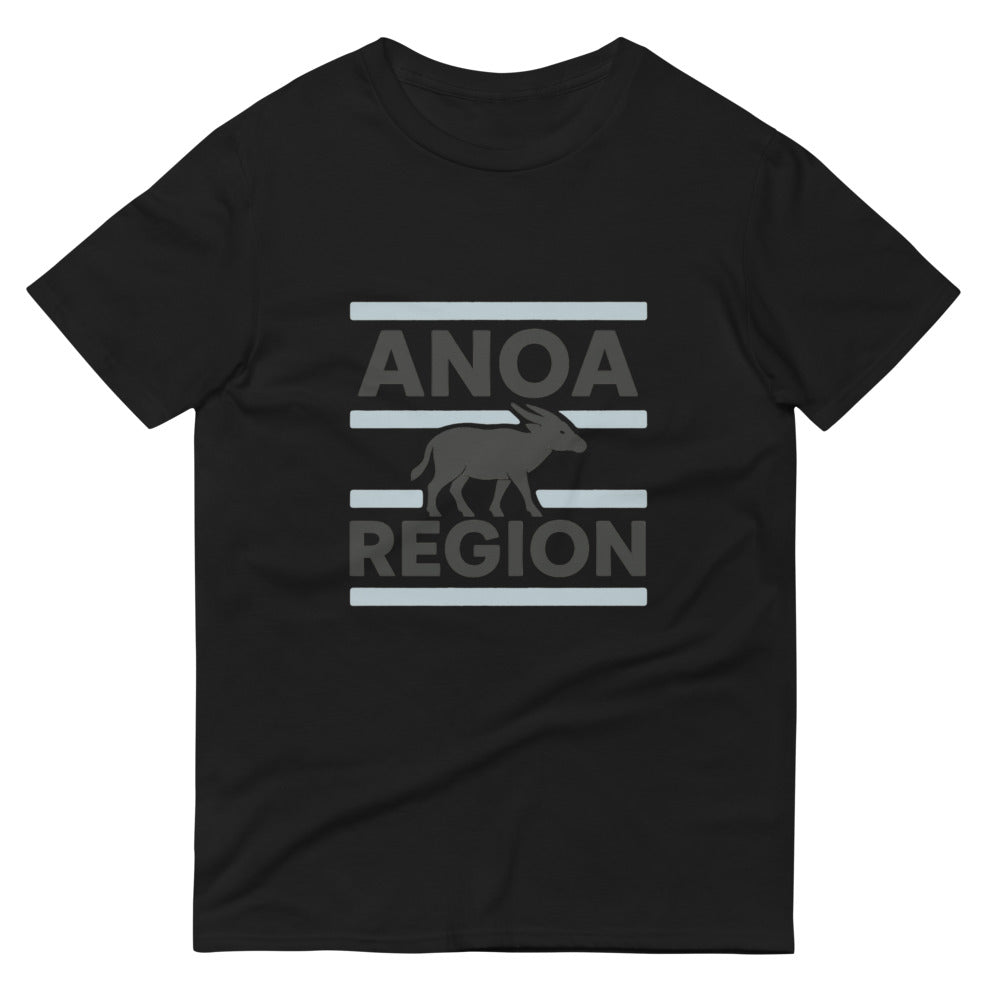 ANOA Region Blue Stripe Crewneck - Black