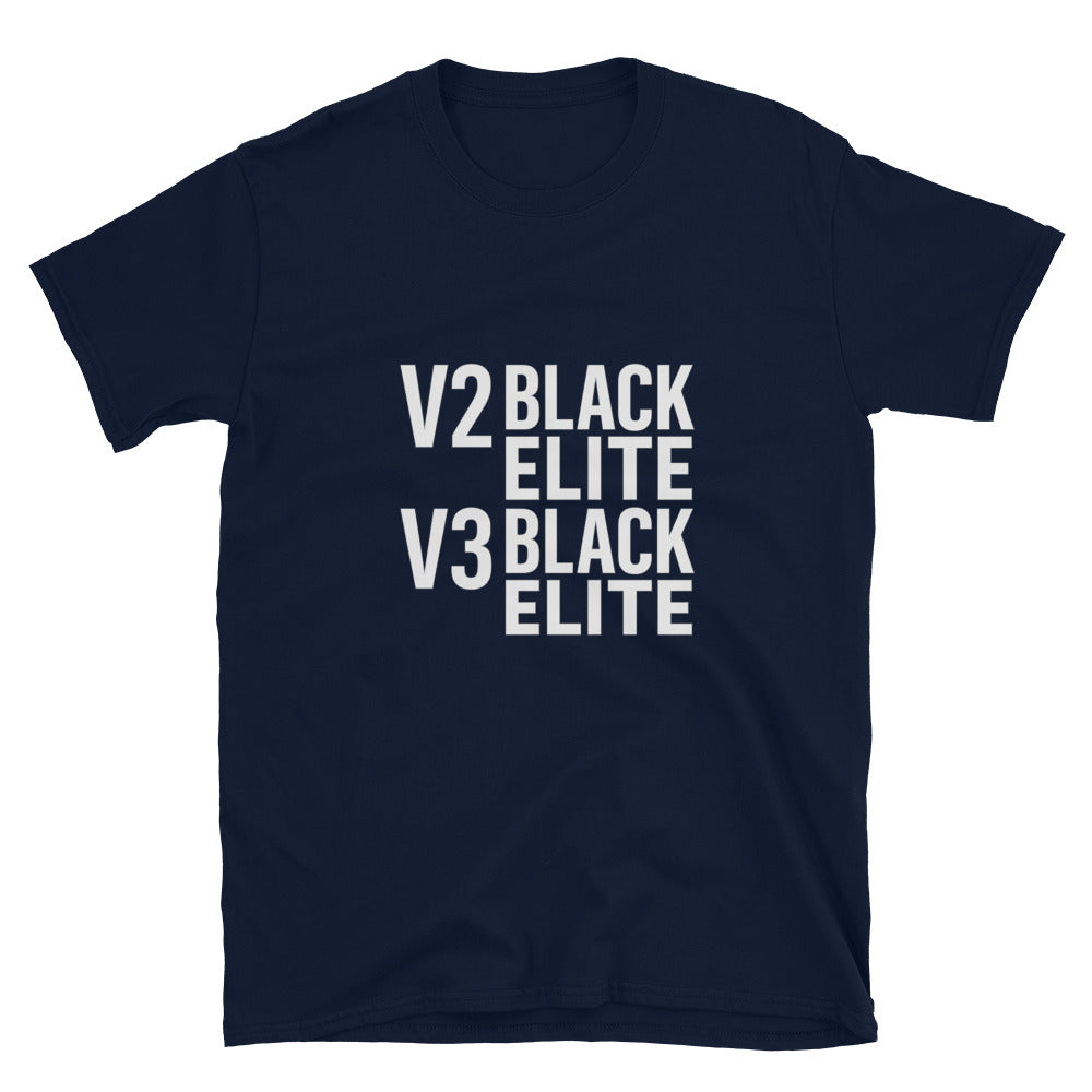 Glowing Monochrome Type Print - Navy