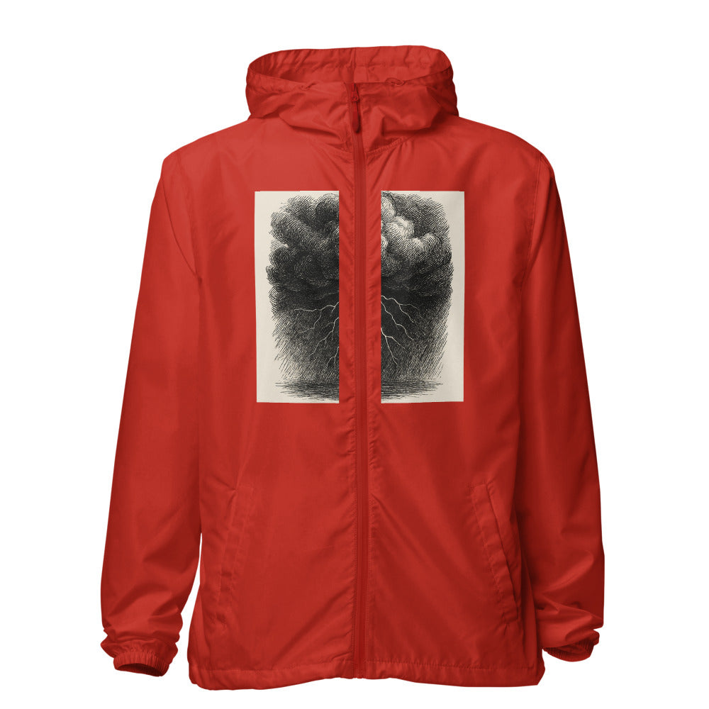 Etched Tempest Lightning Print - Red