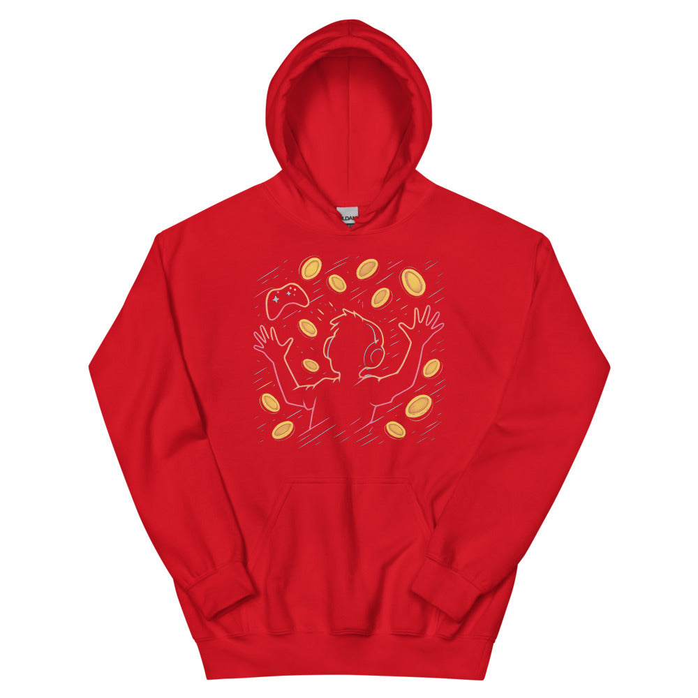 Neon Gamer Coin Shower - Red