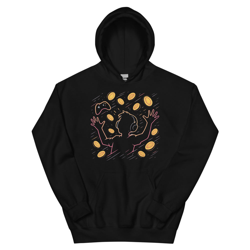 Neon Gamer Coin Shower - Black