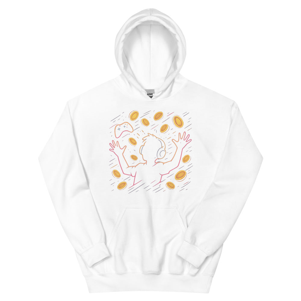 Neon Gamer Coin Shower - White