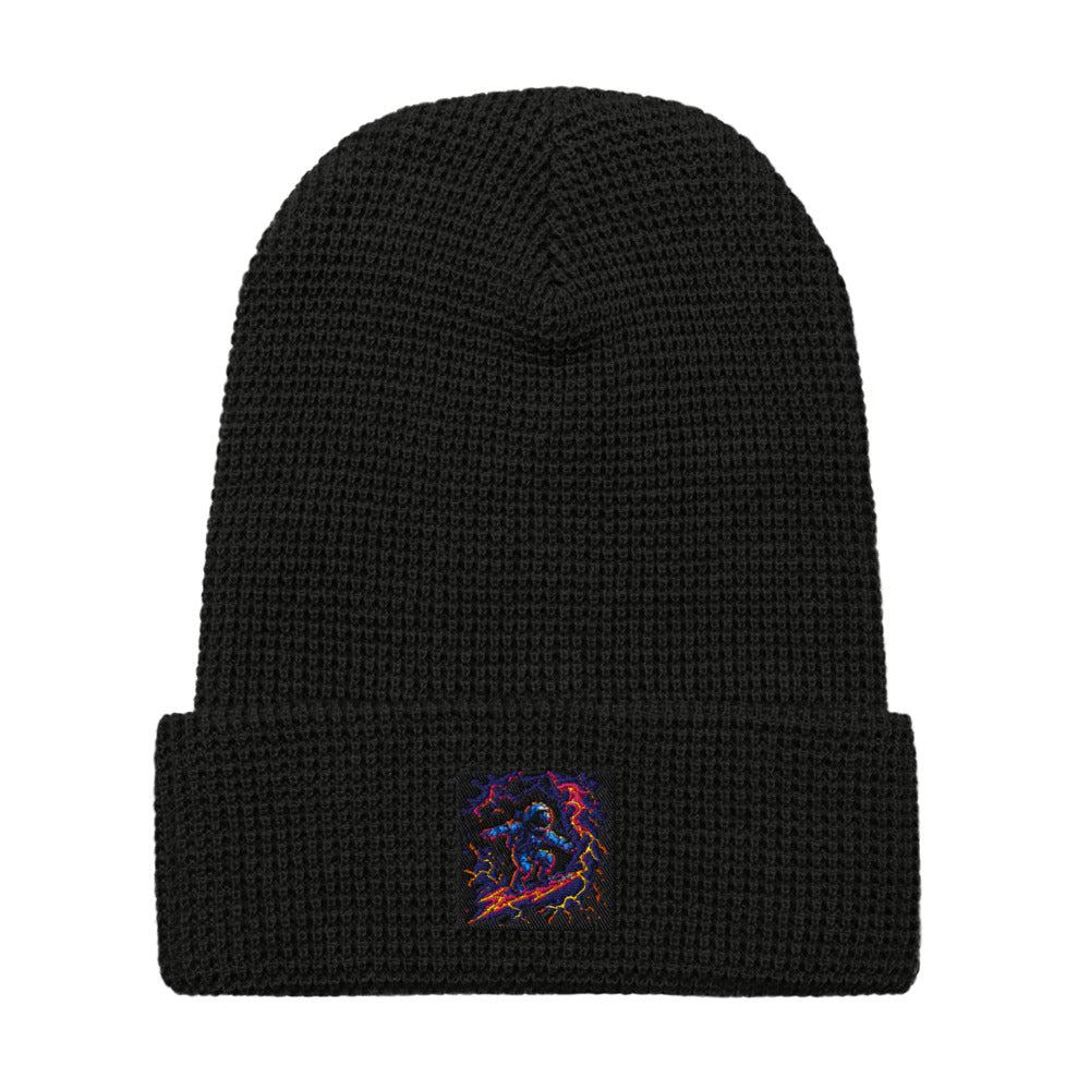 Pixel Neon Space Surfer - Black