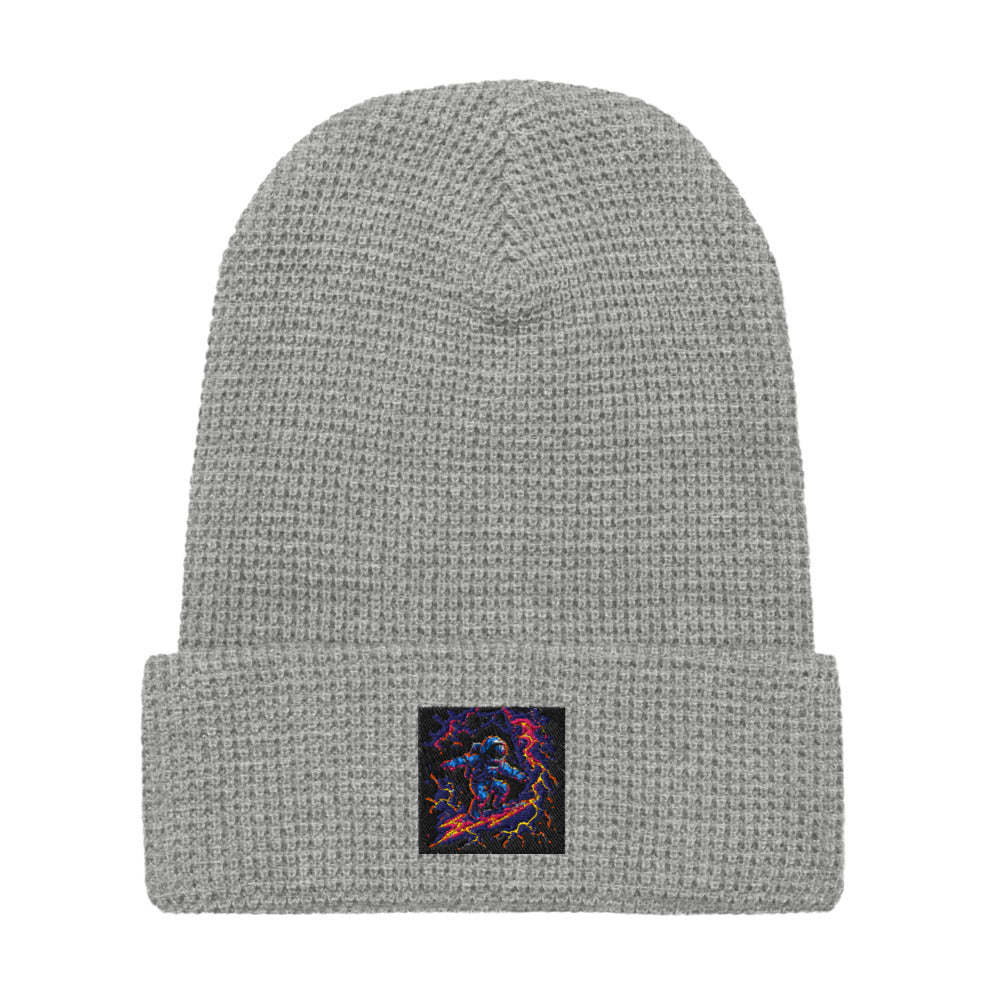 Pixel Neon Space Surfer - Heather Grey