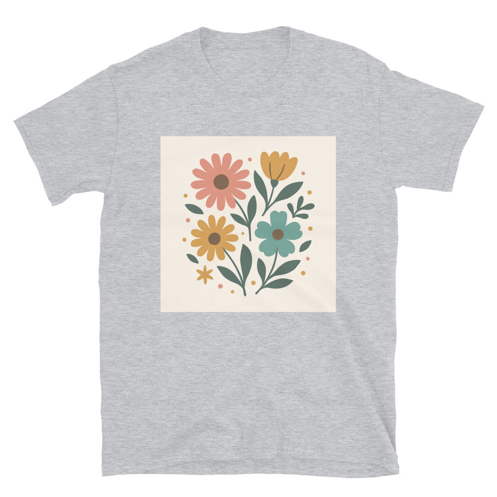 Retro Meadow Blooms - Sport Grey