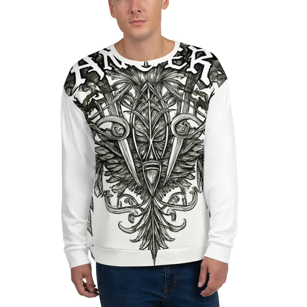Gothic Scorpion Rose Crest - White