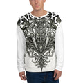 Gothic Scorpion Rose Crest - White
