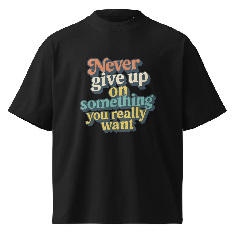 Retro Resolve Motivational Print - Black