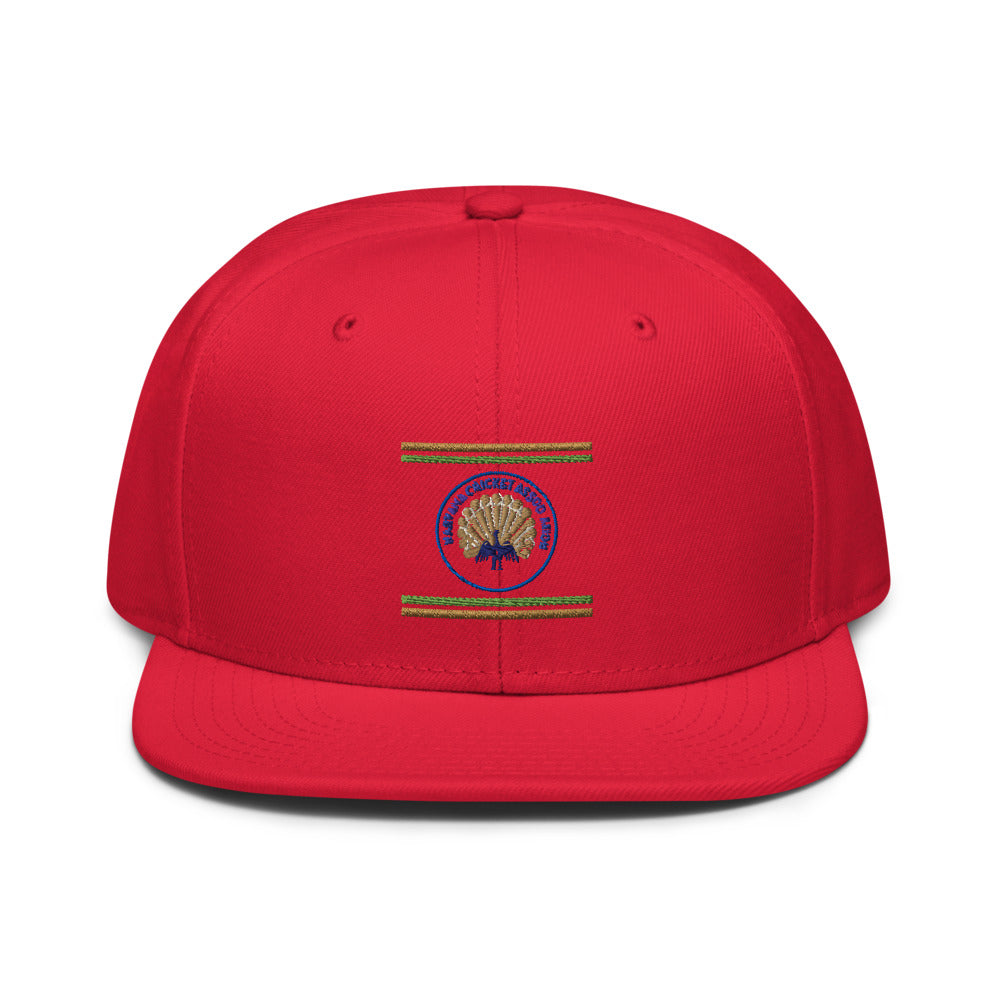 Royal Peacock Cricket Emblem - Red
