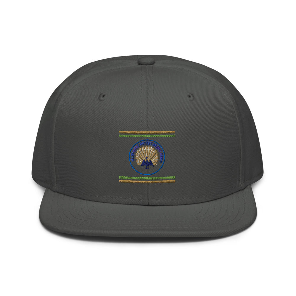 Royal Peacock Cricket Emblem - Charcoal gray