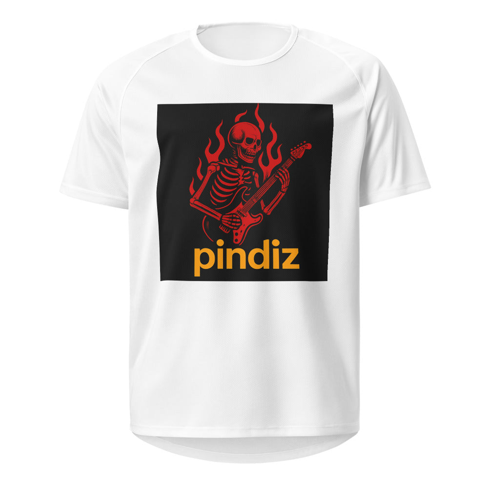 Crimson Flame Rocker Tee - White