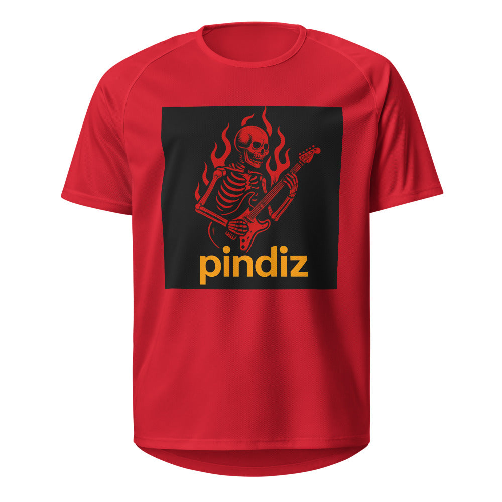 Crimson Flame Rocker Tee - Red