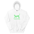 Icollection Neon Cat Glow Hoodie - White