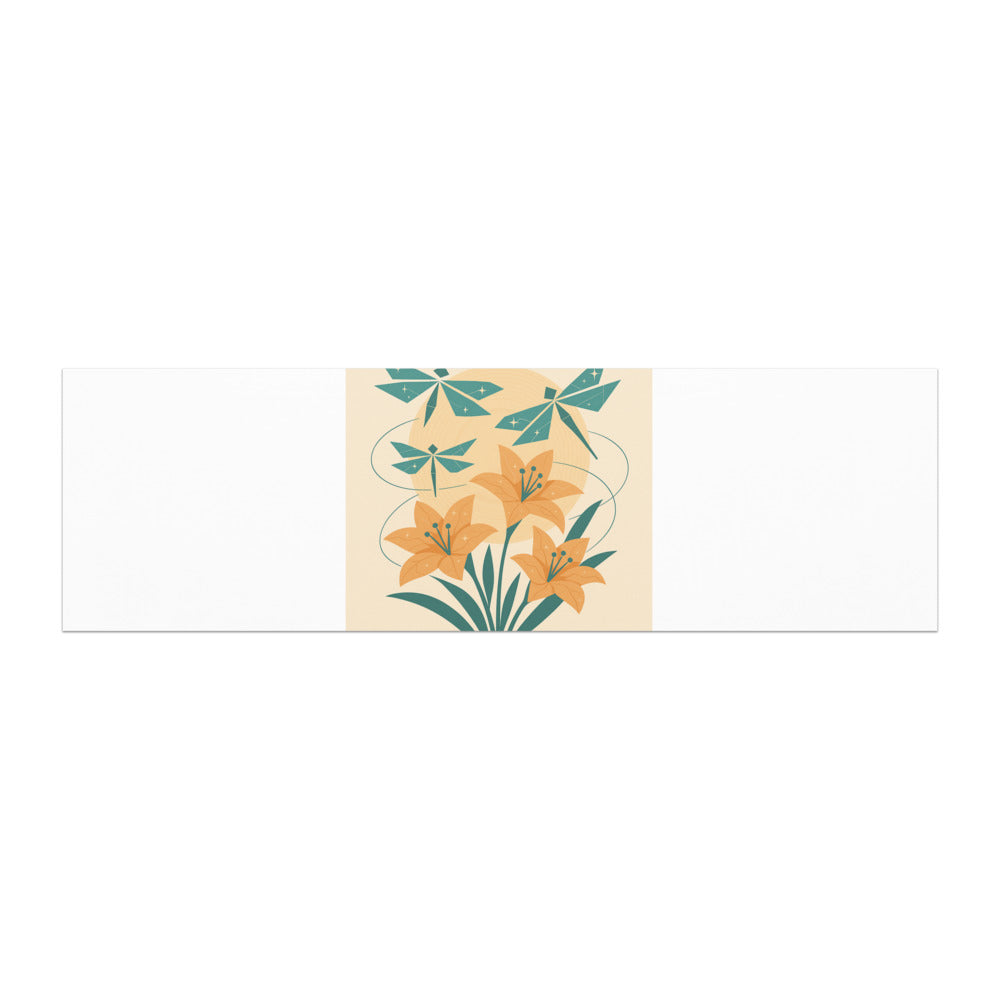 Stellar Origami Lilies and Dragonflies - White