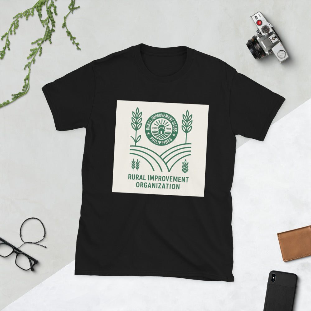 Harvest Crest Minimalist Tee - Black