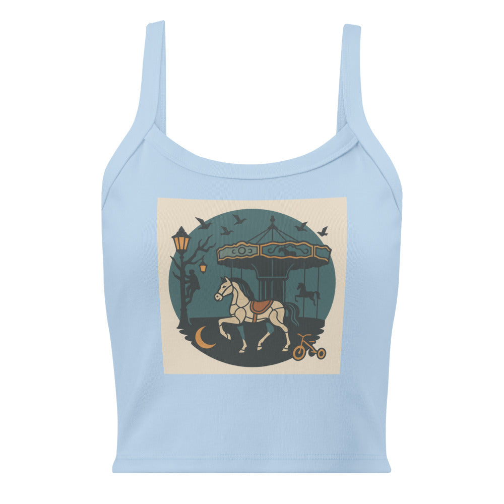 Midnight Clockwork Carousel - Solid Baby Blue Blend