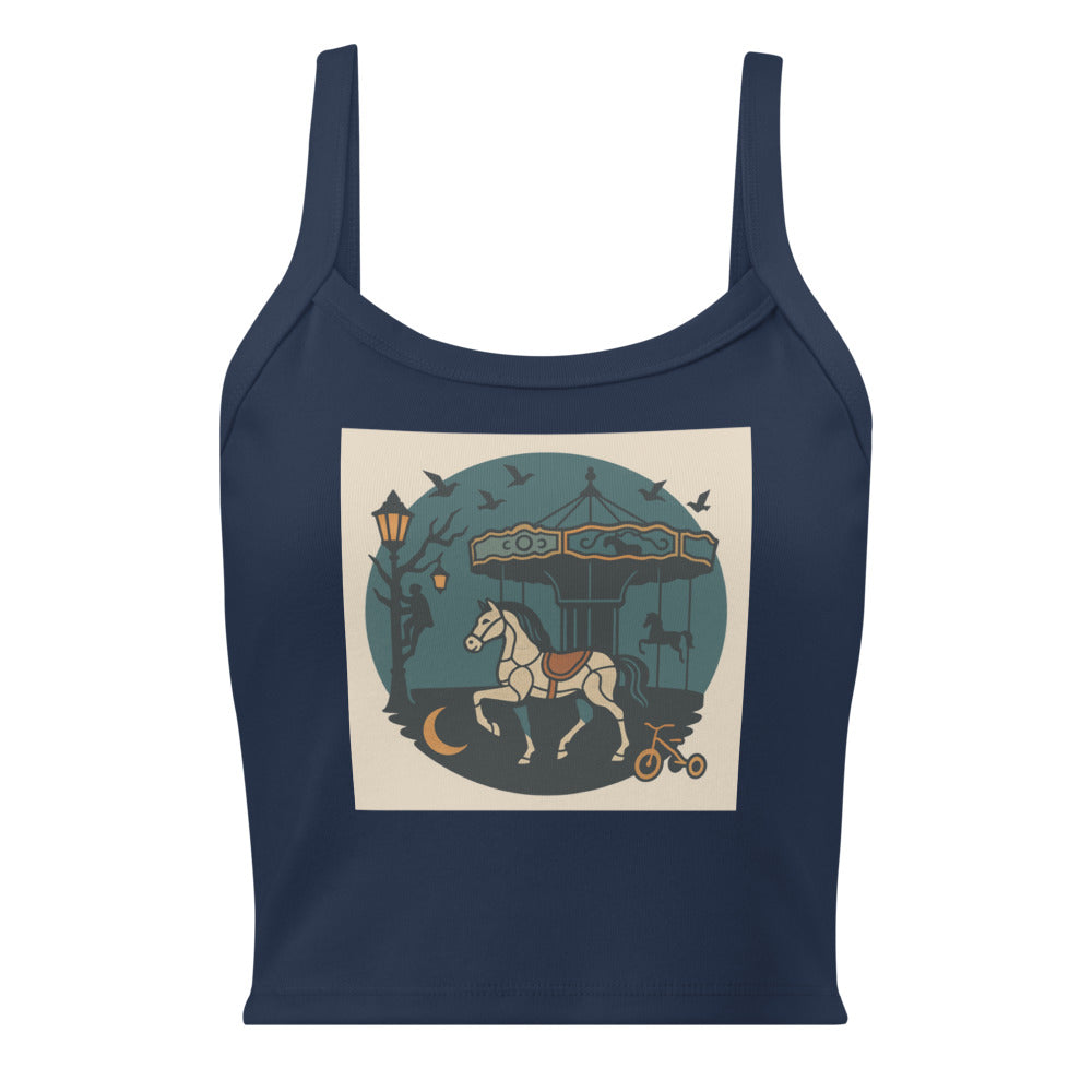 Midnight Clockwork Carousel - Solid Navy Blend