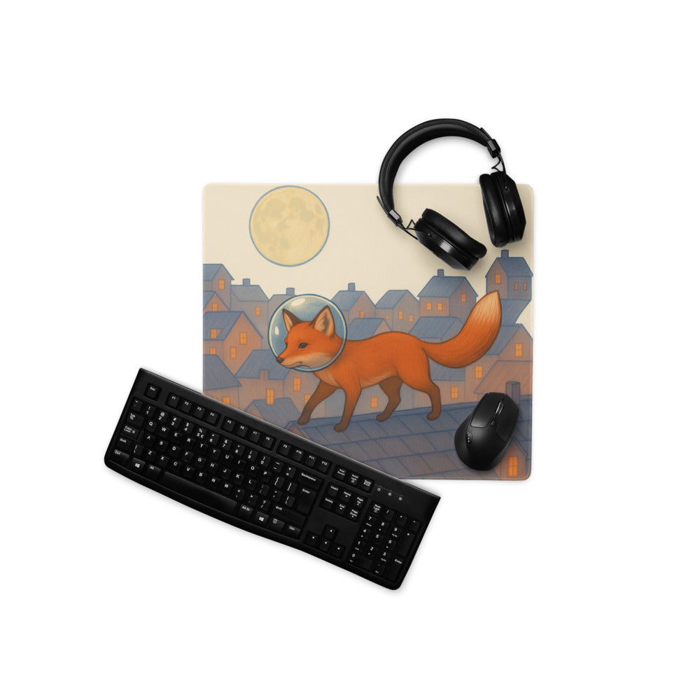 Rooftop Fox with Moonlit Helmet - View 1