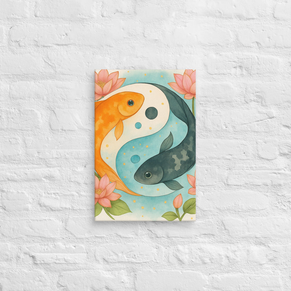 Golden Lotus Koi Harmony - View 2