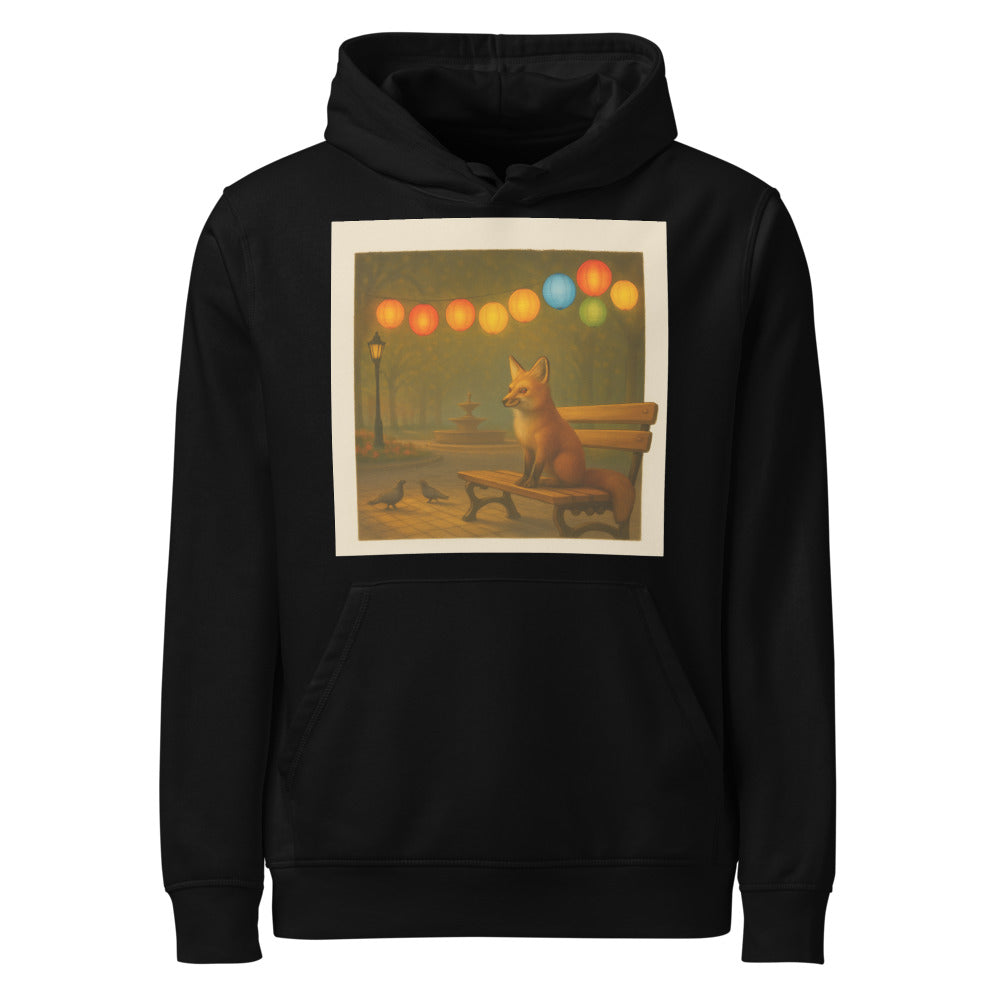 Fox Under Lantern Glow - Black