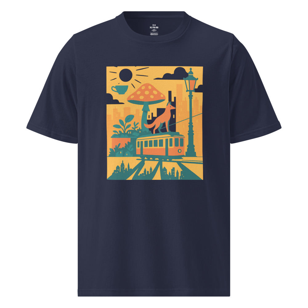 Sunlit Tram of Secret Cities - Navy